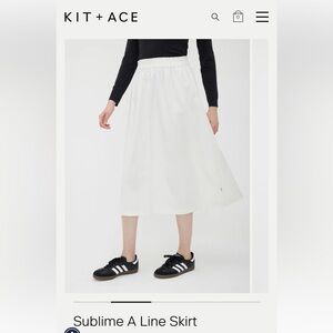 NWT Kit and Ace Sublime Skirt - Orange Colour Size L